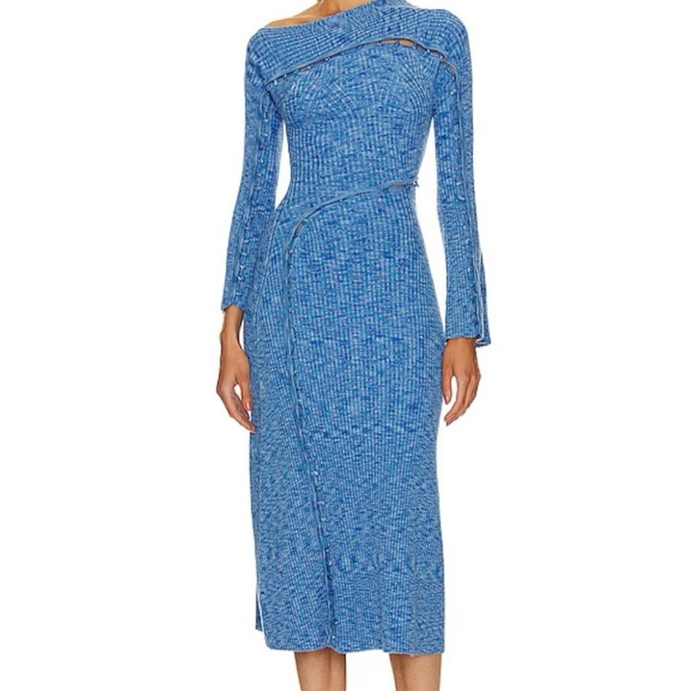 Cult Gaia Blue Knit Dress